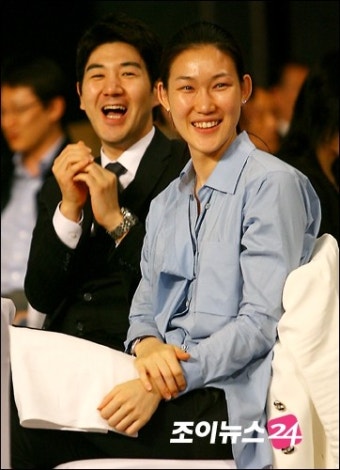 [포토]한상진-박정은, '잉꼬부부 미소'