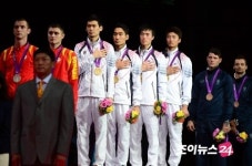 [포토]대한민국 100번째 올림픽 금메달 걸고~