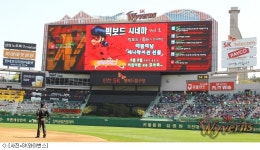 어린이날 SK 빅보드로 만화영화 본다