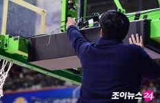 [포토]고양체육관, 국제 대회에서 나와선 안될 시설 문제