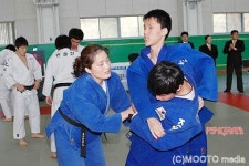 오륜 금 김미정, 이원희 장애우 유도 지도