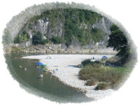 영월 주천강의 천렵 이벤트