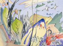 심산유곡 물소리처럼 청량한 이강술의 회화