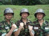 일란성 세 쌍둥이 육군훈련소 동반 입대