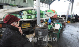 <포토뉴스>농산물이 안와 팔게 없어요