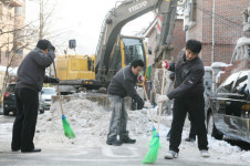 LIG건설 중랑구 망우본동에서 제설작업 실시