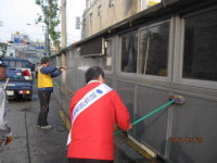 대조시장 물청소하는날