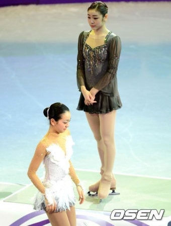<포토뉴스>김연아와 아사다 마오의 대조적인 표정