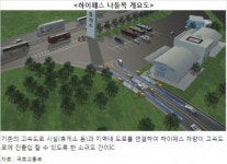 휴게소 통해 고속도로 드나들 수 있다