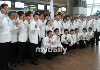 한국올림픽선수단 본진 출국, '금메달 10, 종합 10위 목표'