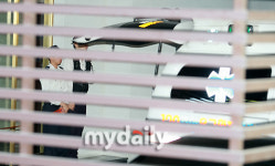 [MD포토] 구급차 대기 중인 故최진실의 자택