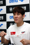 [MD포토]마린보이 박태환이 태권도를?