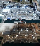 [MD포토] 검게 변한 일본 후쿠시마 원전, 지진후의 처참함