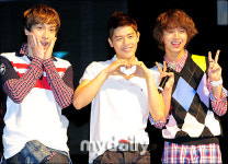 [MD포토] 태헌-동준-민우, 저희는 귀여움 담당이에요