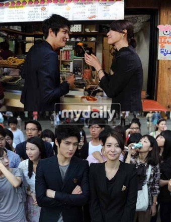 '보스' 재벌2세 김재중·왕지혜, 풋풋한 떡볶이 데이트