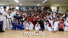 [MD포토]벤 헨더슨 코리아 태권도 화이팅!