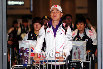 [MD포토] 세계를 제패한 한국 사격대표팀 '위풍당당'