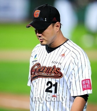 롯데 송승준, 김상수에 홈런 맞고 4⅔이닝 4실점