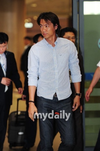 [MD포토] 편안한 차림 홍명보 '감독 수락으로 마음도 편안'