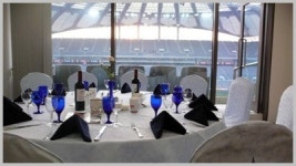 축구협회 브라질전을 축구장의 퍼스트클래스 스카이박스에서