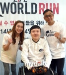 [MD포토] 이봉주-김자인-이남현 척수 장애인들, 화이팅