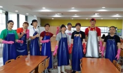 인천 전자랜드, 부평구 노인 복지관 봉사 활동