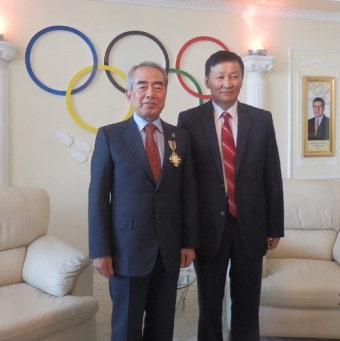 김영수 인천 AG 조직위원장, 몽골국립교육대 명예박사 학위 수여