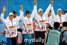 [MD포토] 박태환-박선관-장규철-최규웅, 남자 혼계영 출전!