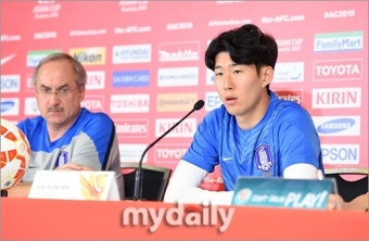 [MD포토] 손흥민 '우린 우승하러 호주에 왔다'