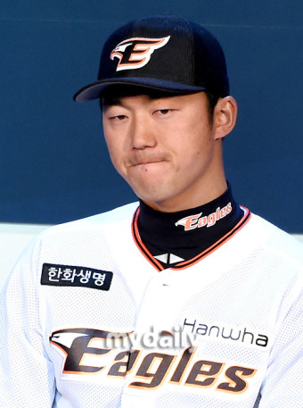 [MD포토] 안영명 '한화 우승을 다짐하며'