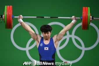 유동주, 역도 男85kg B그룹 340kg으로 4위