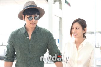 [MD포토] 김소연 '듬직한 상우씨'