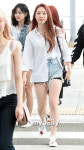 [MD포토] 우주소녀 유연정 시원시원한 핫팬츠 공항패션