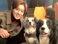 꽃보다, 개아빠…김현중, 반려견과 행복 일상 근황