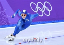 [MD포토] 차민규, 스피드스케이팅 500m 레이스