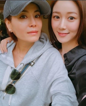 이다인,언니 같은 견미리와 투샷...안구정화...일상이 인생작이네