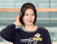 [MD포토] 박지수 수줍은 소녀미소