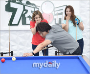 [MD포토] 김수로 키썸 신수지 헉 소리나는 당구 실력