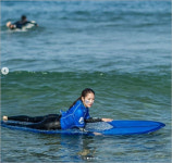 전혜빈 전신수트 입고 찬 죽도 바다서 서핑