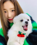  태연 강아지 안고… 따뜻한 눈빛