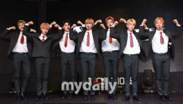 [MD포토] 패기 넘치는 7인조 보이그룹 아스틴