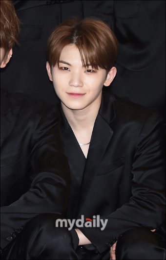 [MD포토] 세븐틴 우지, '자신감 넘치는 미소'