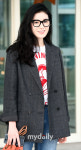 [MD포토] 정은채'검은색 뿔테 안경으로 지적인 이미지'