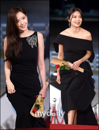 '영원히 소녀시대' 임윤아-최수영, '청룡영화제에서 배우로 함께한 동갑내기 친구' [유진형의 현장 1mm]