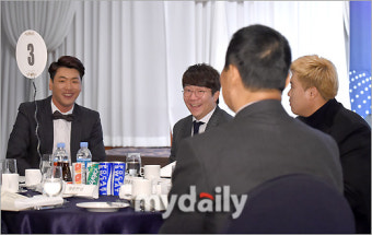 [MD포토] 류현진 양현종 김광현 '최고의 투수 한자리에'