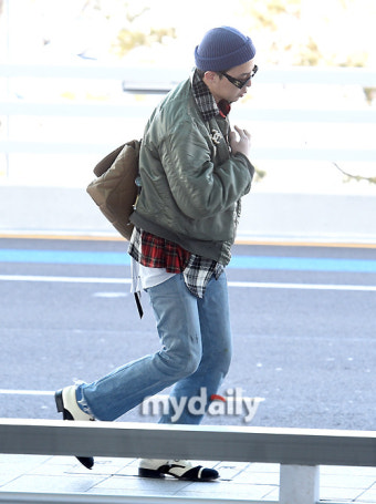 [MD포토] 지드래곤 '프랑스 파리 패션쇼 다녀올게요'
