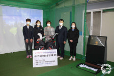 KLPGA, 강북중학교 골프연습장 설립…프렌즈 스크린 R 지원