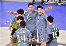 [MD포토] 환호하는 현대캐피탈
