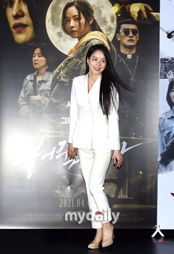 [MD포토] 안지혜 '행복한 언론시사회'