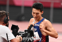 [MD포토] 우상혁 '내가 대한민국 높이뛰기 우상혁이다'